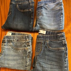Old Navy Girls Denim Skinny Jeans 10 lot of 4